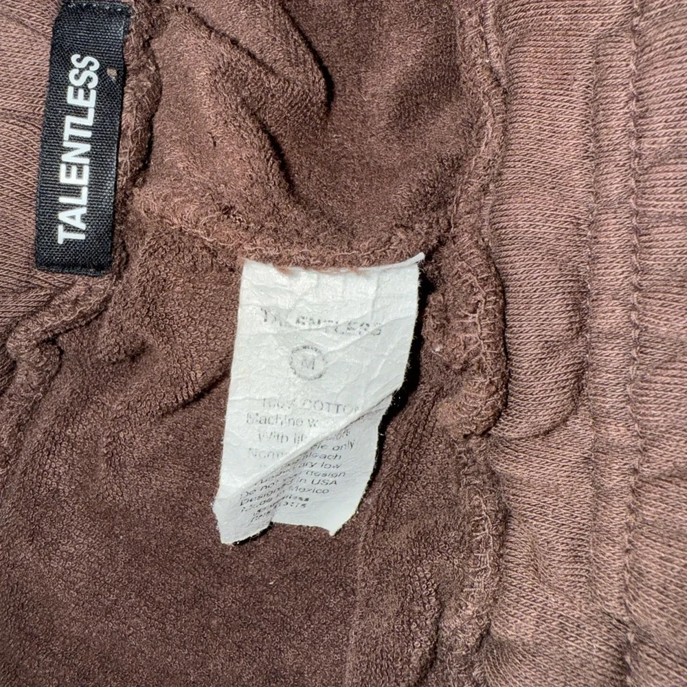 TALENTLESS Women's Chocolate Athletic Shorts - Picture 5 of 7